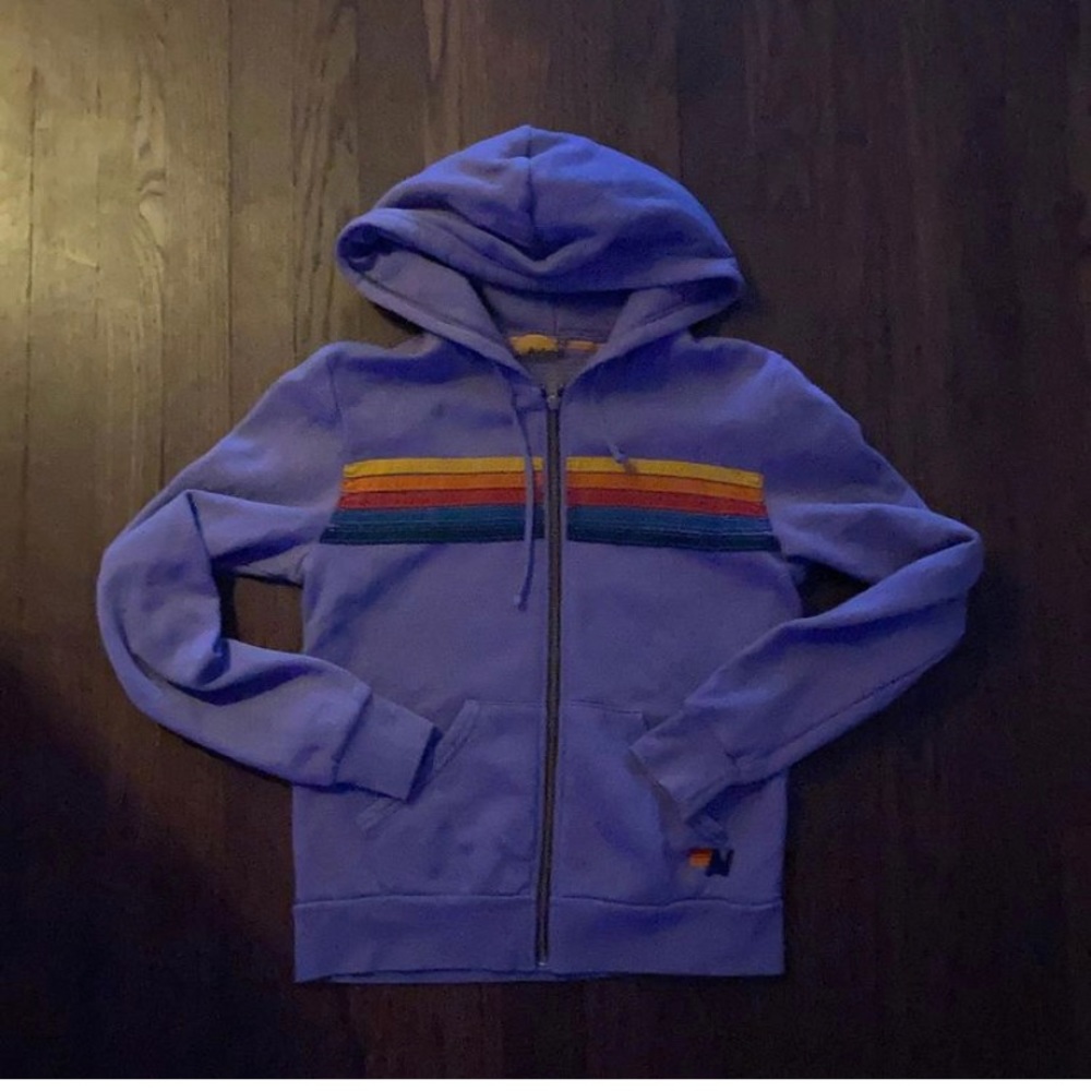 aviator zip up lavender